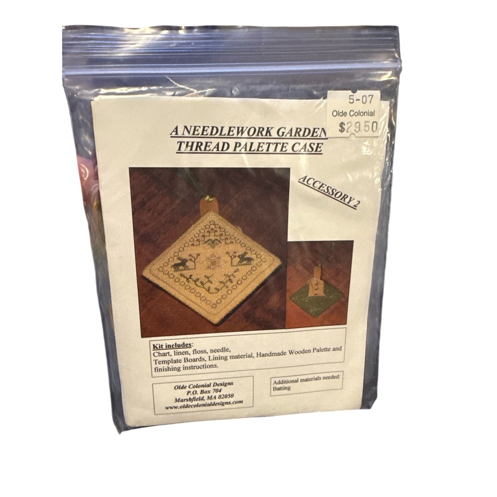 Olde Colonial Designs Needlework Kit OS Tan Thread Palette Case